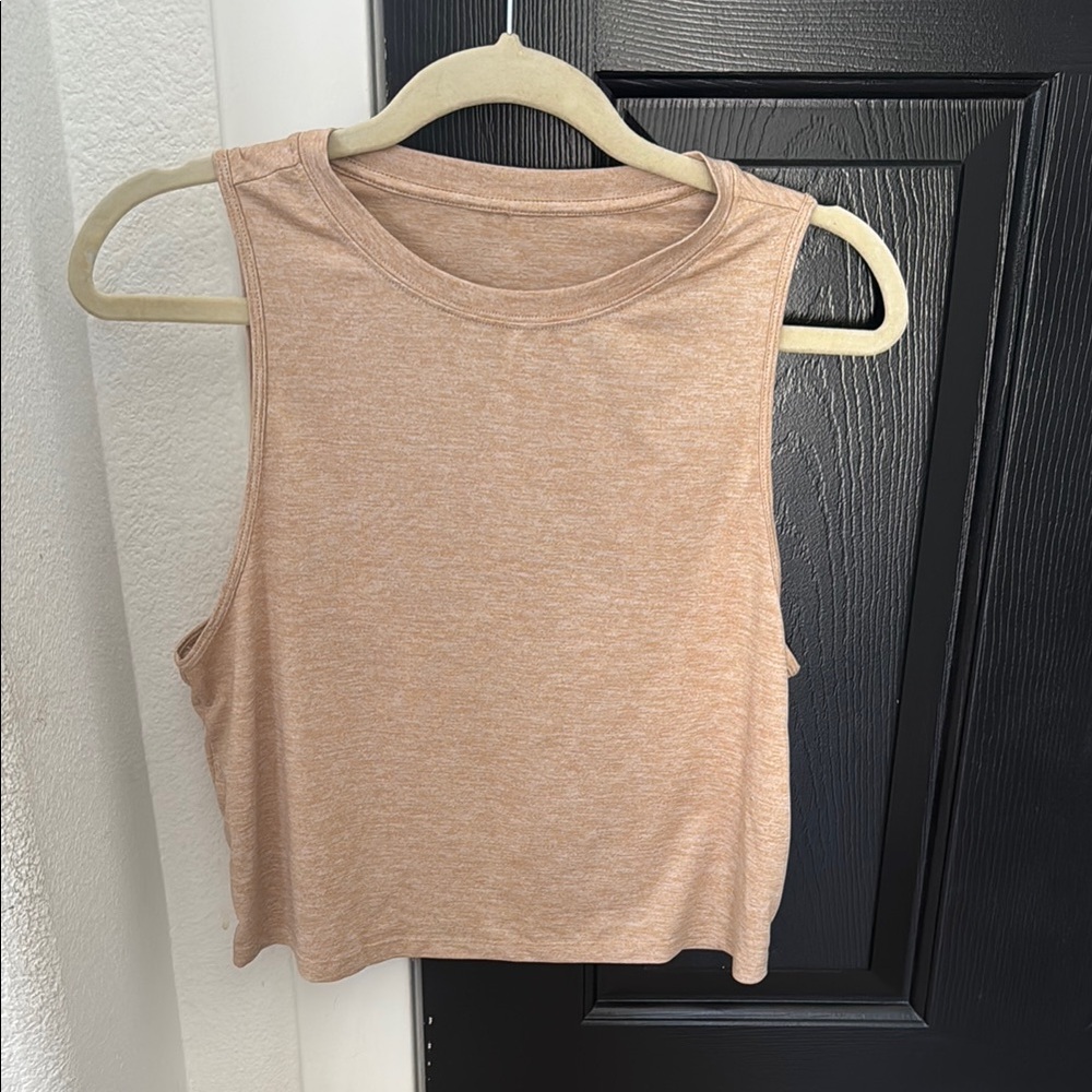 Sleeveless Tan Top